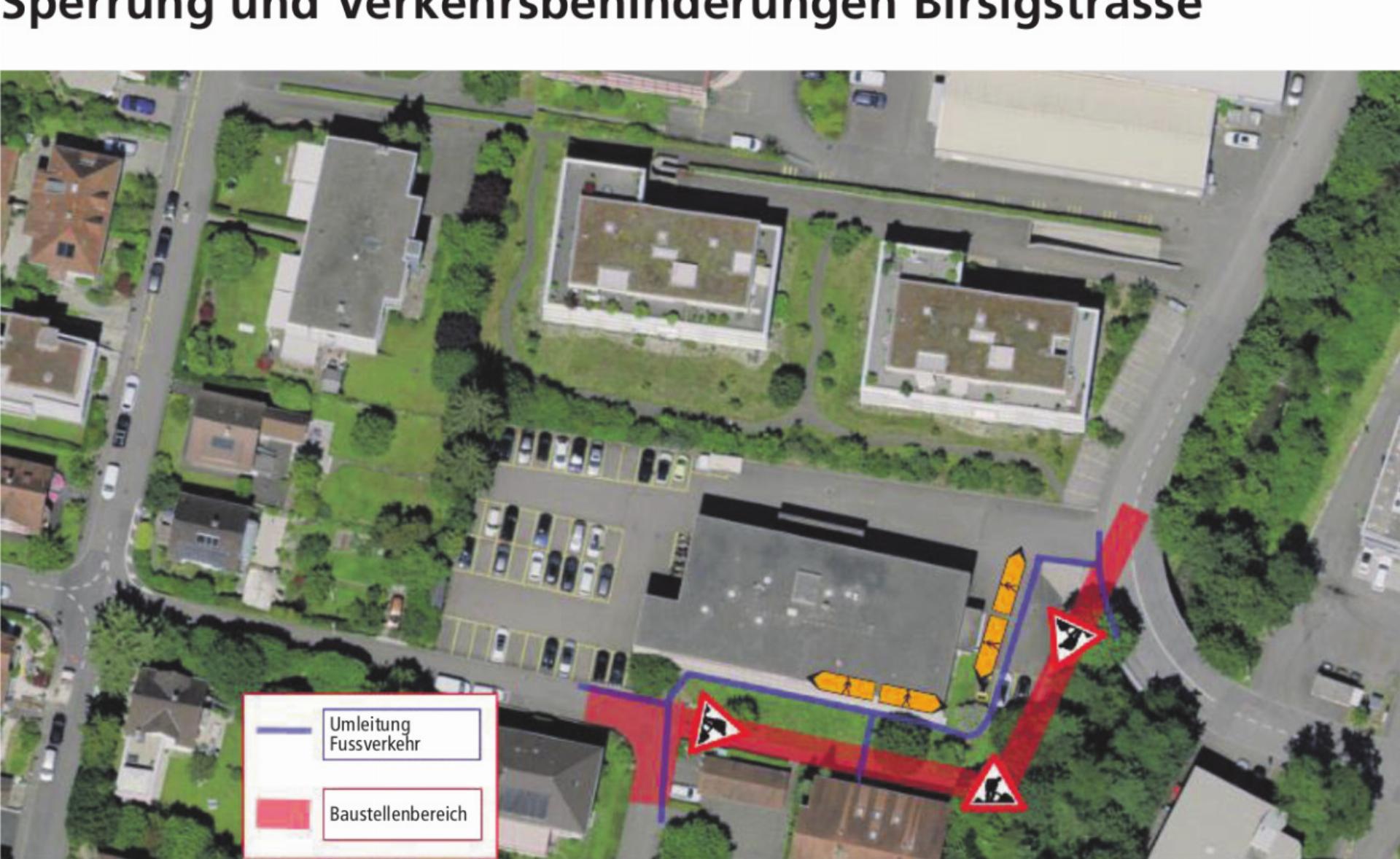 Sperrung und Verkehrsbehinderungen Birsigstrasse - Das Bild wird blockiert. – Möglicherweise durch einen aktiven Adblocker.