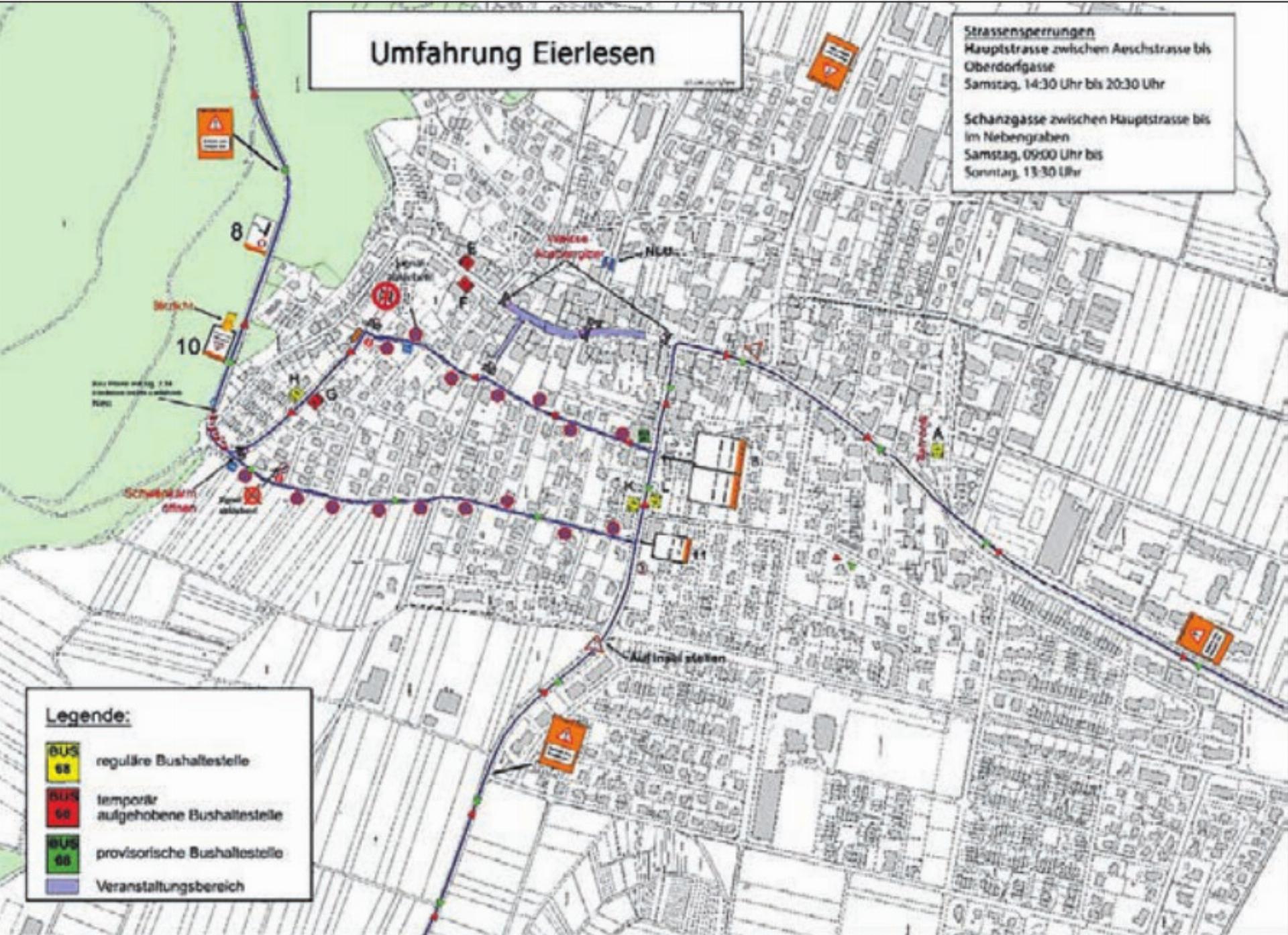 Verkehrspolizeiliche Information im Zusammenhang mit dem Eierlesen vom Samstag, 11. April - Das Bild wird blockiert. – Möglicherweise durch einen aktiven Adblocker.