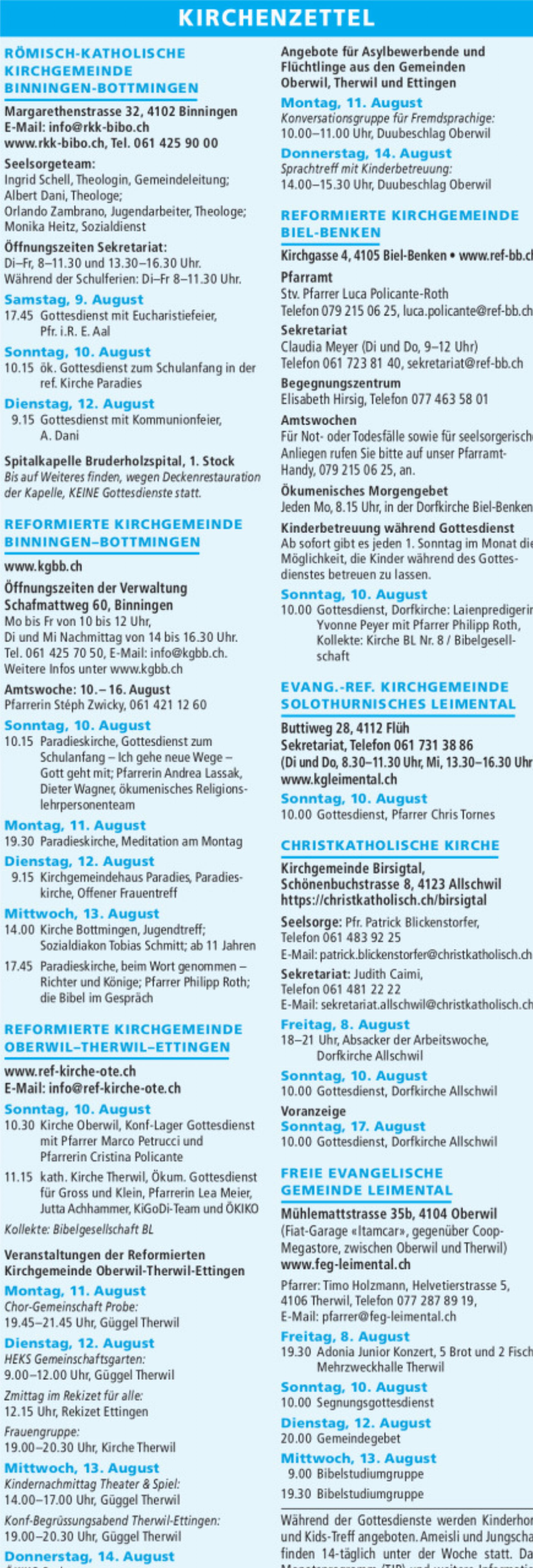 KIRCHENZETTEL