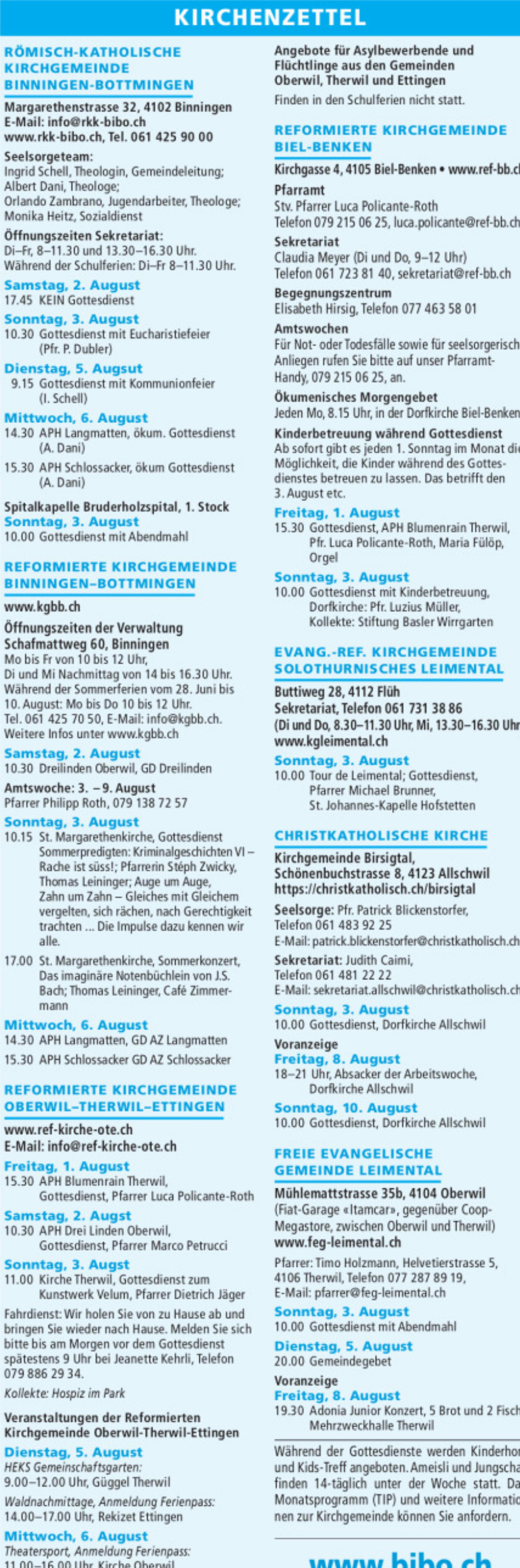 KIRCHENZETTEL