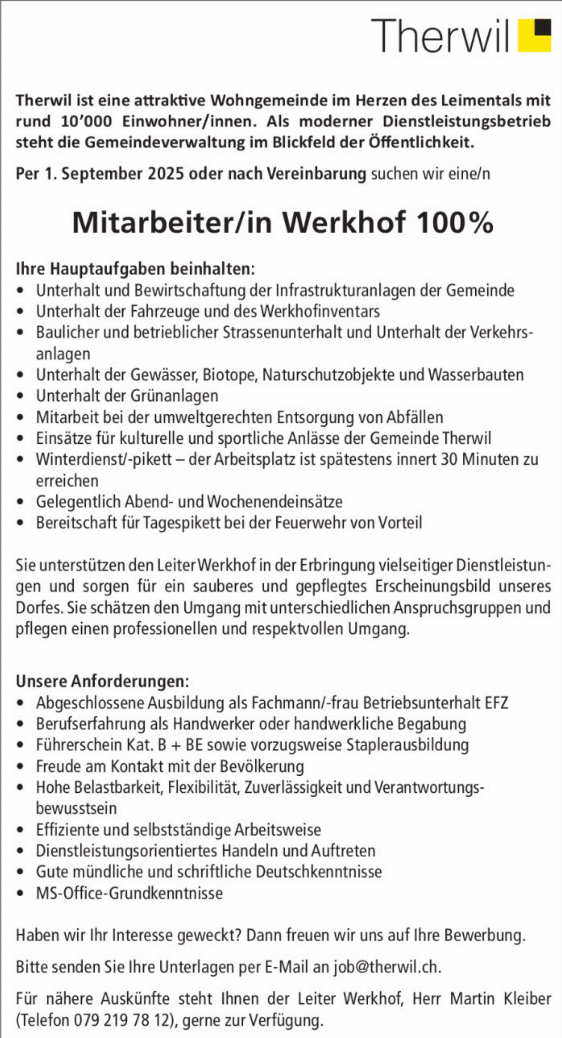 OFFENE STELLEN