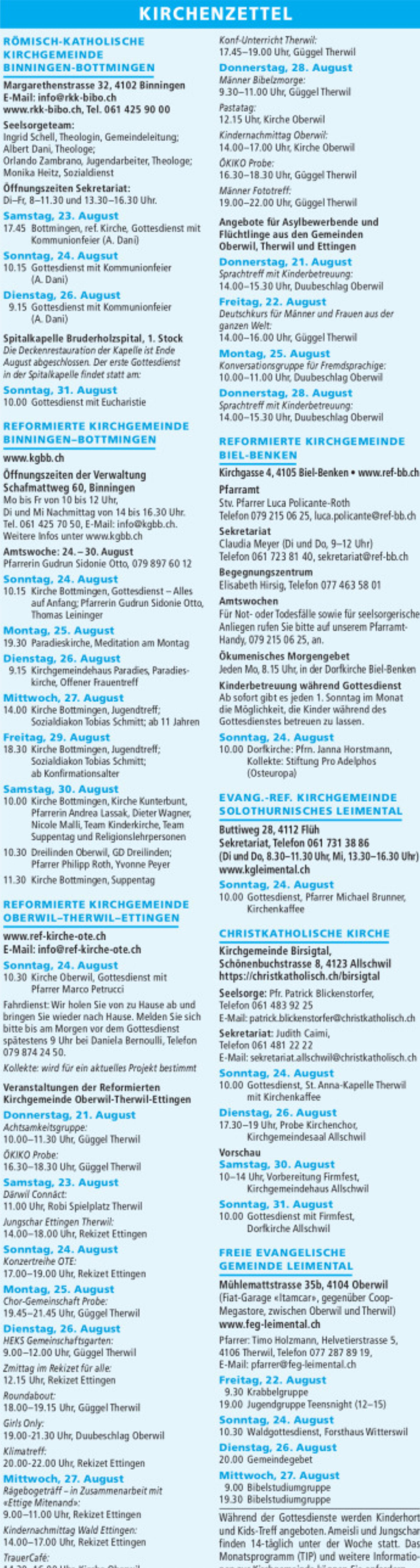 KIRCHENZETTEL - Das Bild wird blockiert. – Möglicherweise durch einen aktiven Adblocker.
