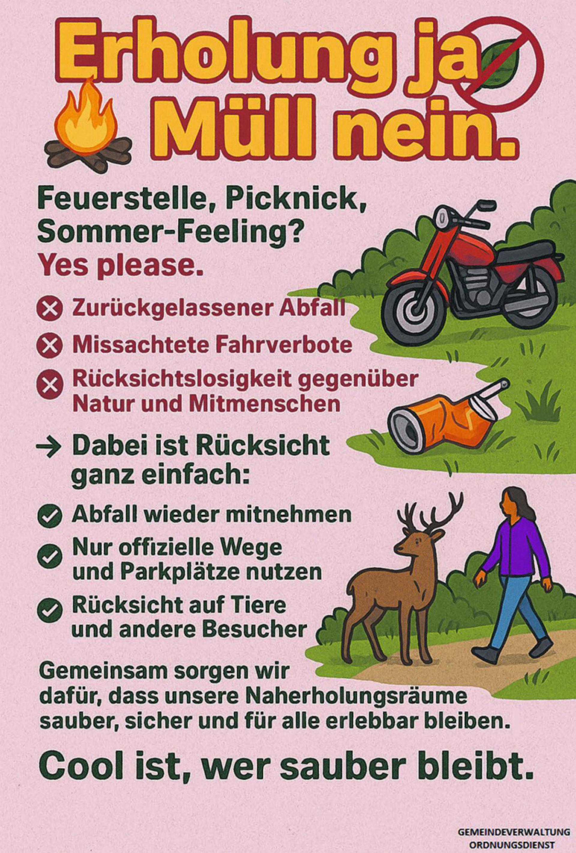 Sommer, Sonne – und leider auch Müll: Feuerstellen in Ettingen