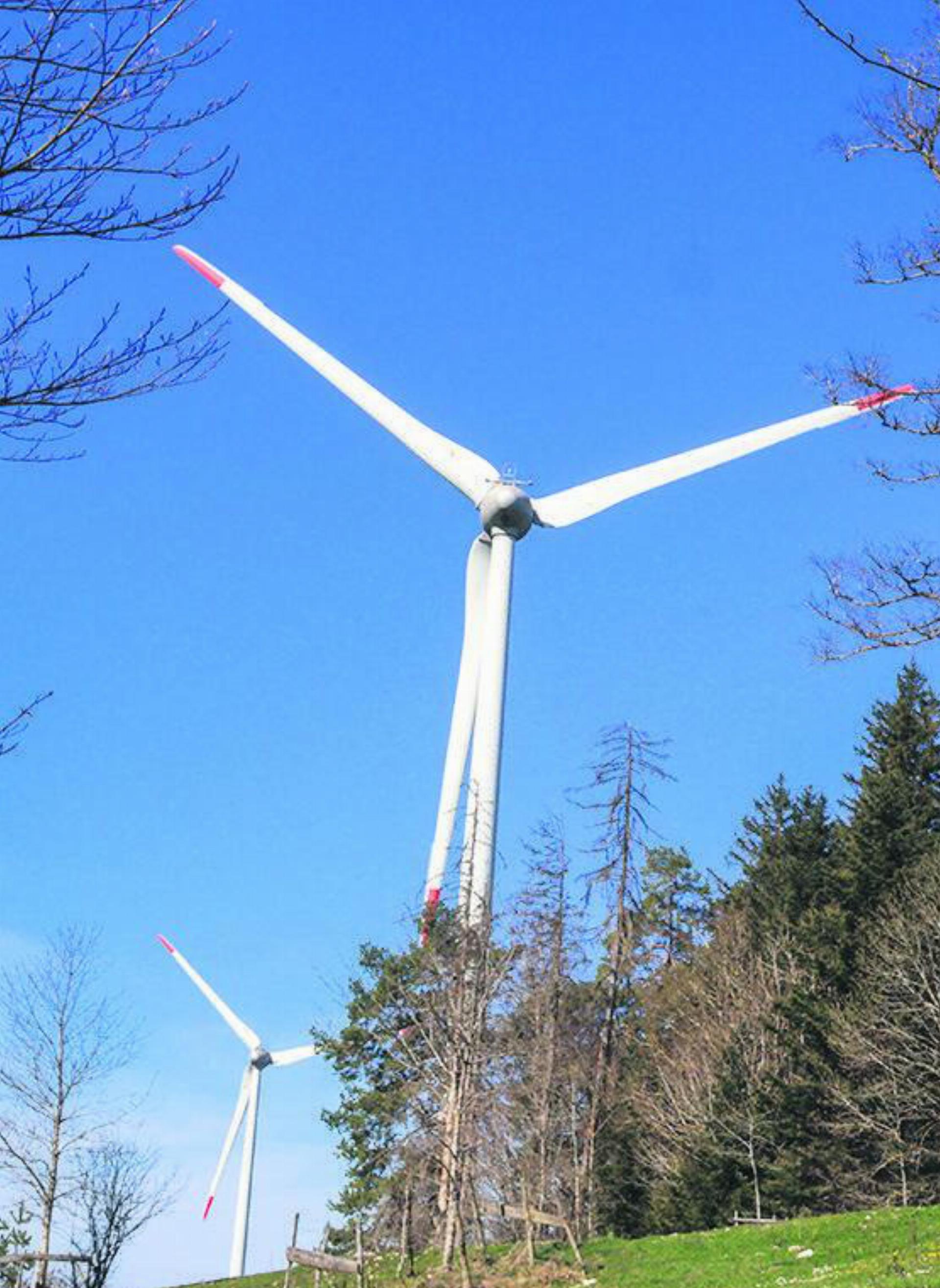 Besichtigung Windpark Saint-Brais