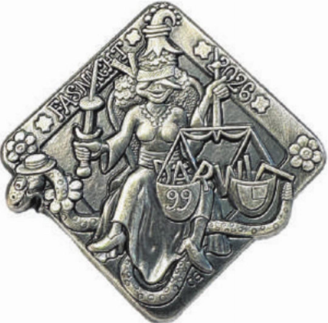 Fasnachtsplakette Silber: Fr. 15.– Fasnachtsplakette Silber: Fr. 15.–