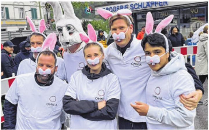 Auf dem Bild die Sieger der Kategorie «Plausch» – «Eierjäger Omnia»