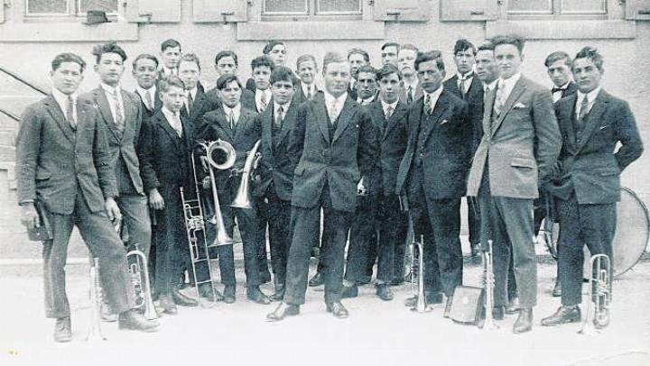 Ältestes Foto des Musikvereins Ettingen von 1928