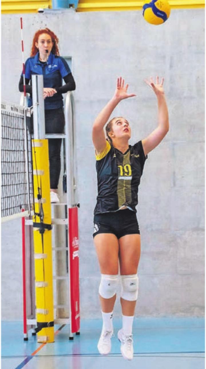 Therwils Zuspielerin Ann-Kathrin Reuther. Foto: Heinz Schmid