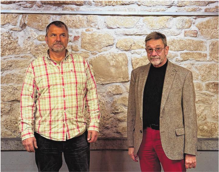 Lukas Keller (l.) übernimmt das Präsidium des Burggartenkellers von Peter Marbet. Foto: Gregor Szyndler