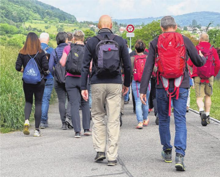 Wanderlustige ziehen am Ettinger Banntag durch die Natur. Foto: Gregor Szyndler
