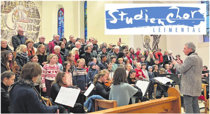 Studienchor Leimental mit Primarschulklassen 3d und 4e aus Oberwil. Studienchor Leimental mit Primarschulklassen 3d und 4e aus Oberwil.