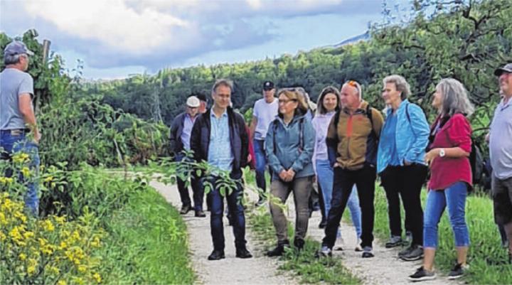 Rebrundgang unter der Führung von Heinz Ruchti.