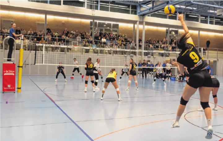 Starker Auftritt vom VBT Damen 2 im Swiss Cup 1/8-Final. Foto: Christoph Markwalder