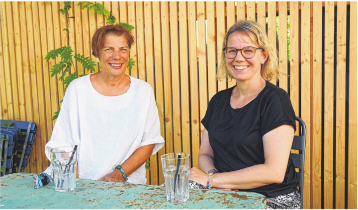 Co-Projektleiterinnen Anja Piazza (links) und Severine Sachs. Foto: Tobias Gfeller
