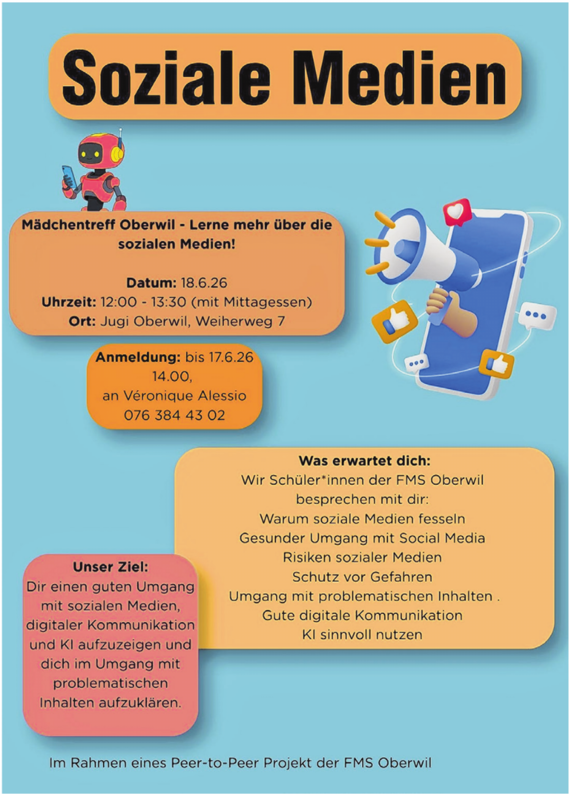 Peer-to-Peer-Projekt zum Umgang mit sozialen Medien und KI - Das Bild wird blockiert. – Möglicherweise durch einen aktiven Adblocker.