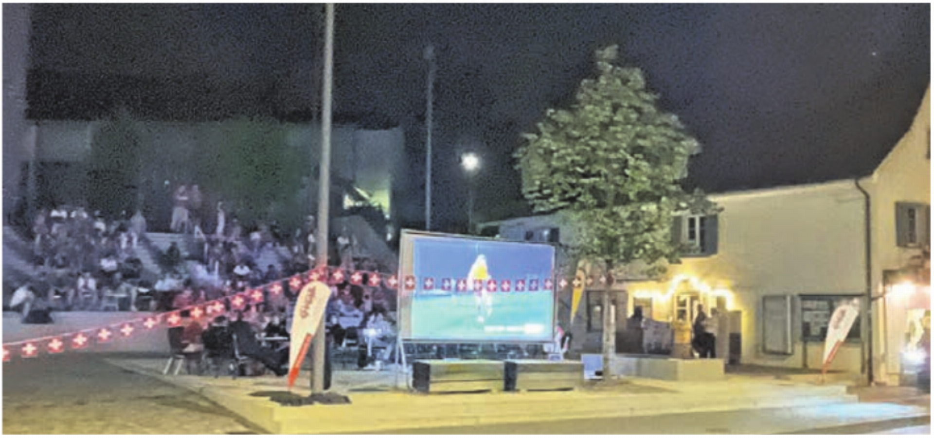 WM-Final GVOB-Public-Viewing auf dem Dorfplatz - Das Bild wird blockiert. – Möglicherweise durch einen aktiven Adblocker.
