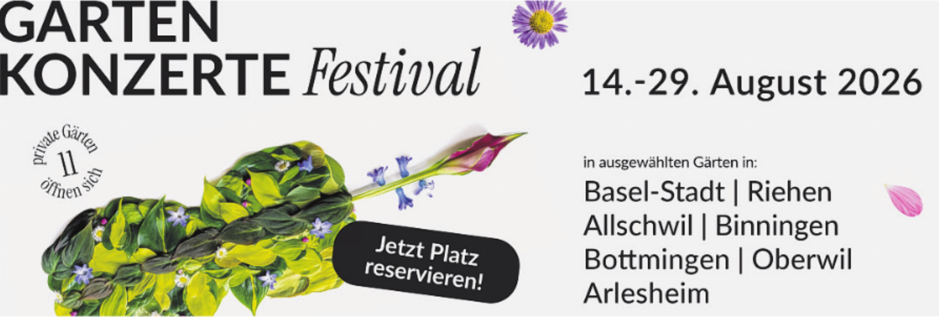 Gartenkonzert «Blaue Stunde – Marimba und Violine» - Das Bild wird blockiert. – Möglicherweise durch einen aktiven Adblocker.