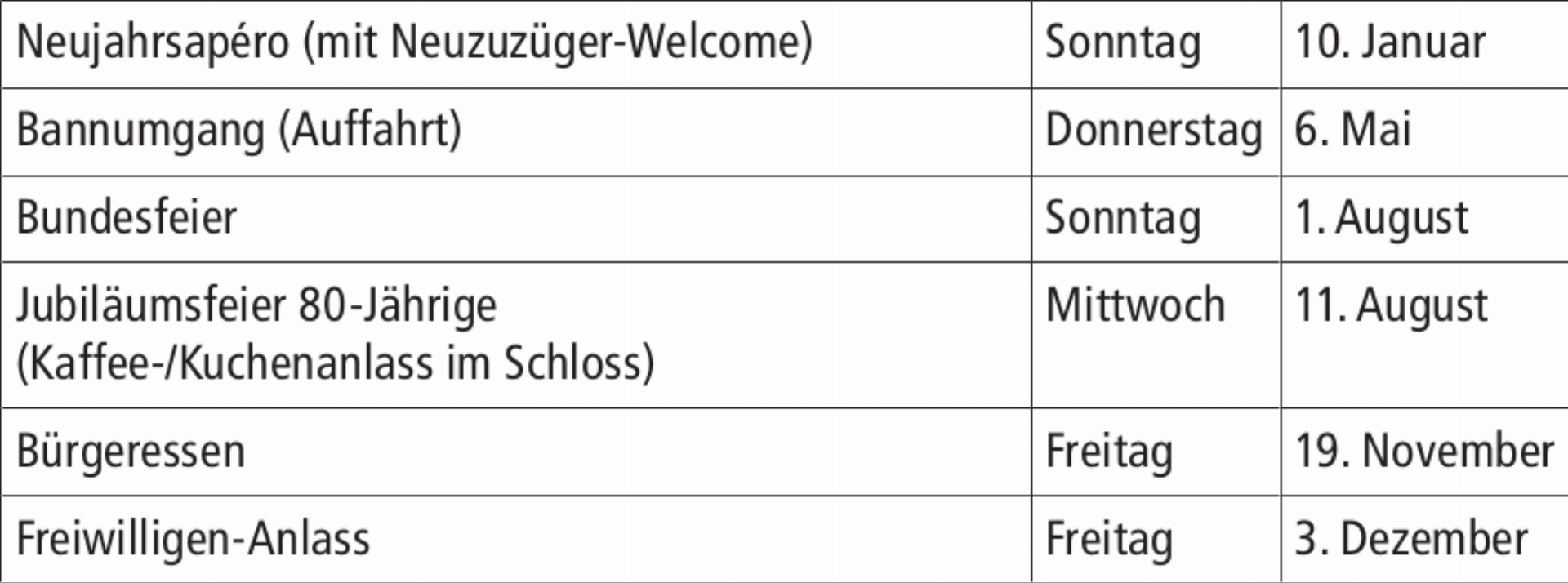 Termine Gemeindeanlässe 2027 - Das Bild wird blockiert. – Möglicherweise durch einen aktiven Adblocker.