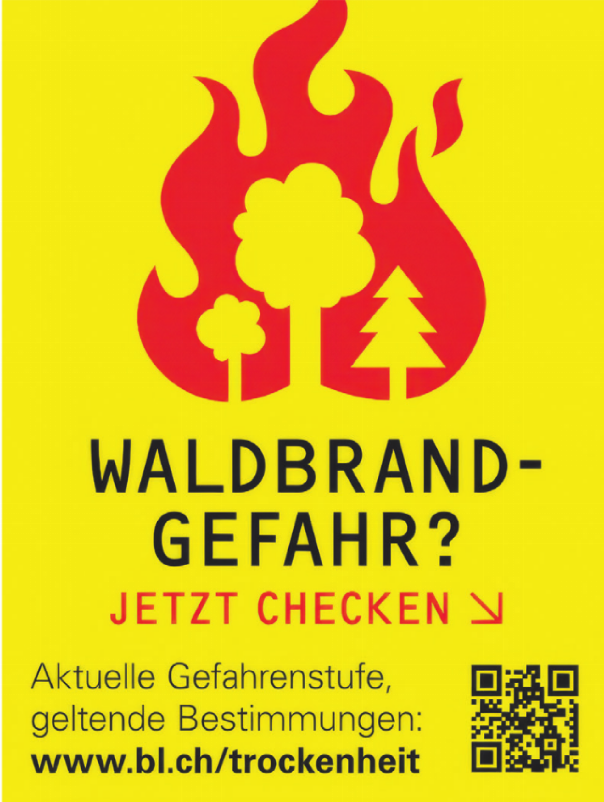 Höchste Waldbrandgefahr – Kanton Basel-Landschaft erlässt absolutes Feuerverbot und Feuerwerksverbot im Freien - Das Bild wird blockiert. – Möglicherweise durch einen aktiven Adblocker.