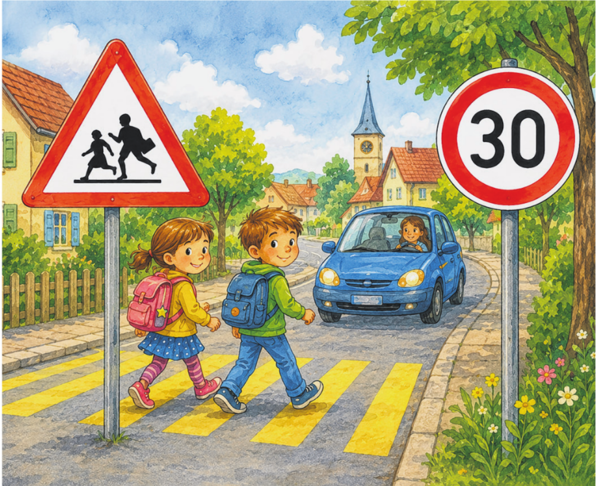 Vorsicht: Schulbeginn und Tempo 30! - Das Bild wird blockiert. – Möglicherweise durch einen aktiven Adblocker.