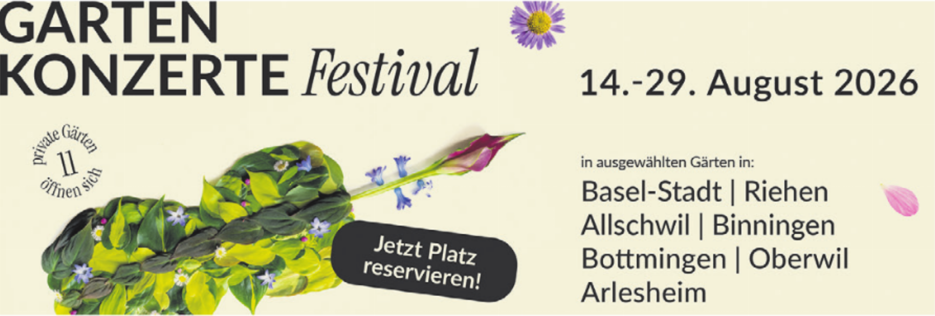 Gartenkonzert «Blaue Stunde – Marimba und Violine» - Das Bild wird blockiert. – Möglicherweise durch einen aktiven Adblocker.