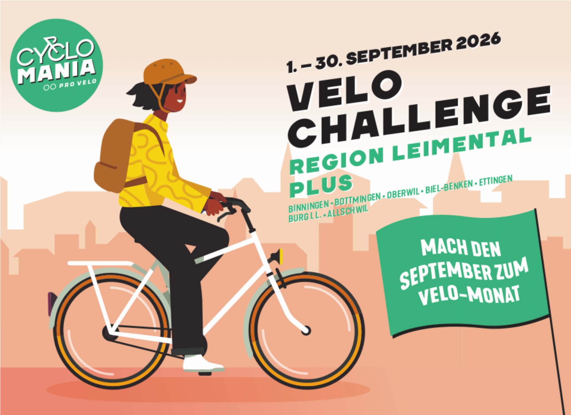 Velo-Challenge vom 1. bis 30. September im Leimental: Radeln und gewinnen - Das Bild wird blockiert. – Möglicherweise durch einen aktiven Adblocker.