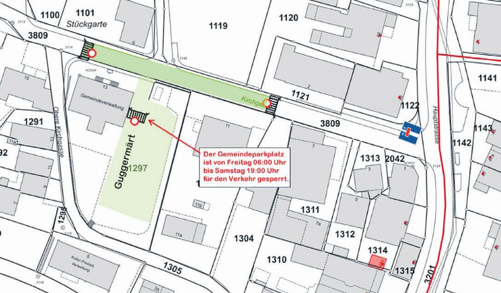 Verkehrspolizeiliche Information im Zusammenhang mit dem Guggermärt vom Samstag, 17. Oktober 2026 - Das Bild wird blockiert. – Möglicherweise durch einen aktiven Adblocker.